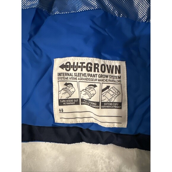 Columbia Boys Size Large Ski Jacket Snowboard Blue Outgrown Sleeve Omni Tech - Picture 8 of 14